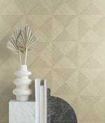 SG11703 geo inlay geometric peel and stick wallpaper decor from Stacy Garcia Home