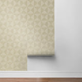 SG11703 geo inlay geometric peel and stick temporary wallpaper from Stacy Garcia Home