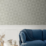 SG11708 geo inlay geometric peel and stick wallpaper living room from Stacy Garcia Home