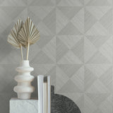 SG11708 geo inlay geometric peel and stick wallpaper decor from Stacy Garcia Home