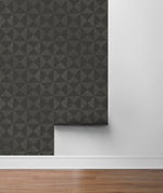 SG11710 geo inlay geometric peel and stick temporary wallpaper from Stacy Garcia Home