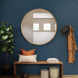 SG11712 geo inlay geometric peel and stick wallpaper entryway from Stacy Garcia Home