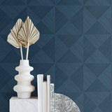 SG11712 geo inlay geometric peel and stick wallpaper decor from Stacy Garcia Home