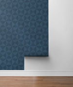 SG11712 geo inlay geometric peel and stick temporary wallpaper from Stacy Garcia Home