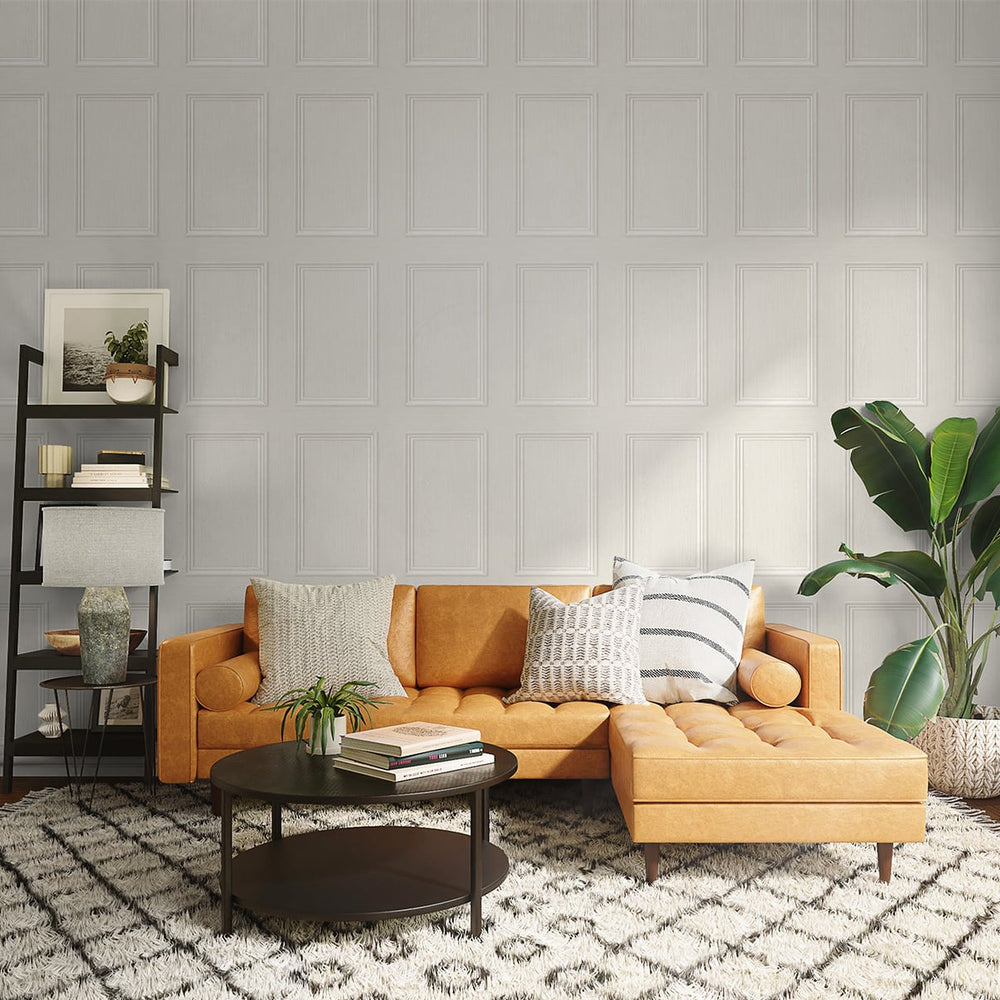 
                  
                    Peel and stick wallpaper SG11800 family room faux wood panel from Stacy Garcia Home
                  
                