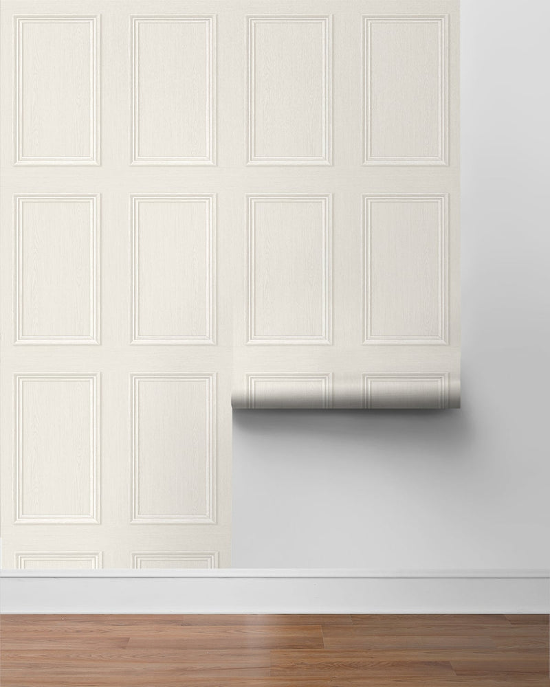 Peel and stick wallpaper SG11800 roll faux wood panel from Stacy Garcia Home