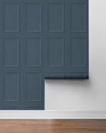 Peel and stick wallpaper SG11802 roll faux wood panel from Stacy Garcia Home