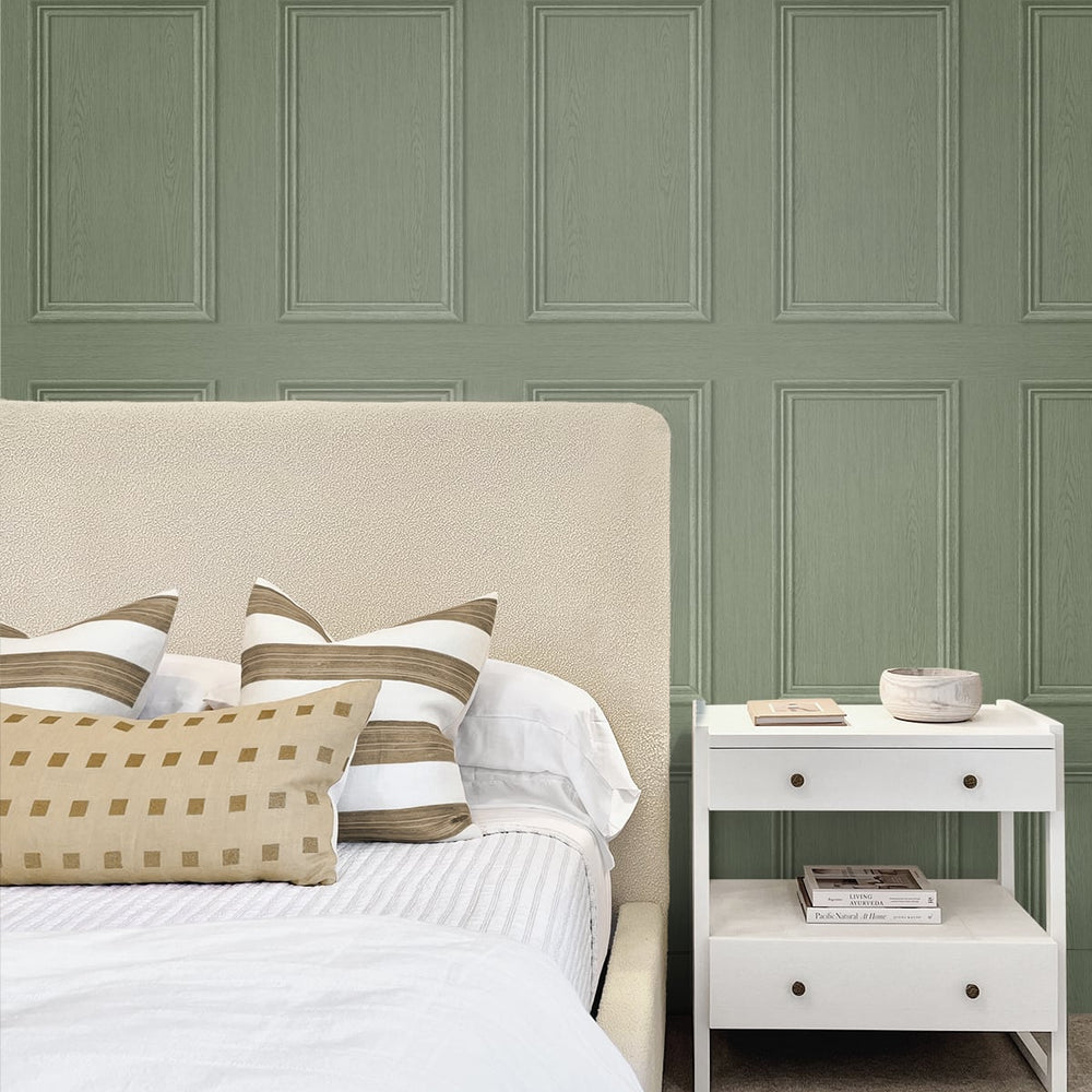 
                  
                    Peel and stick wallpaper SG11804 bedroom faux wood panel from Stacy Garcia Home
                  
                