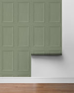 Peel and stick wallpaper SG11804 roll faux wood panel from Stacy Garcia Home