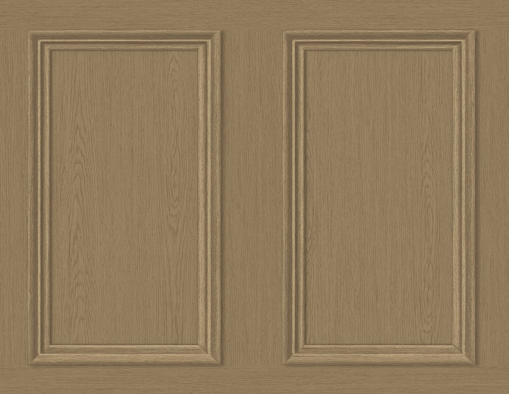 Peel and stick wallpaper SG11806 faux wood panel from Stacy Garcia Home