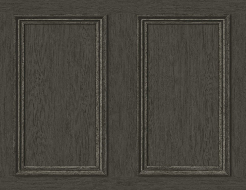 Peel and stick wallpaper SG11810 faux wood panel from Stacy Garcia Home