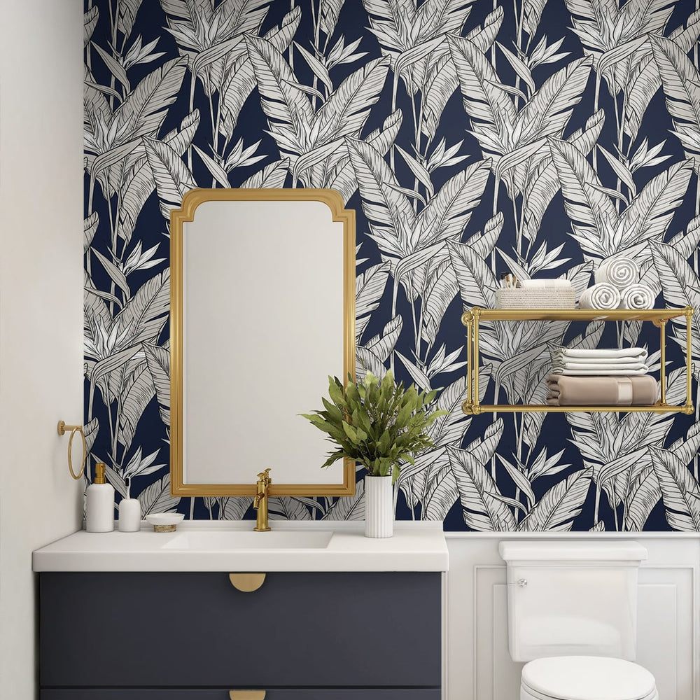 
                  
                    Birds of paradise peel and stick wallpaper bathroom SG11902 from Stacy Garcia Home
                  
                