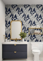Birds of paradise peel and stick wallpaper bathroom SG11902 from Stacy Garcia Home
