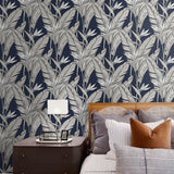 Birds of paradise peel and stick wallpaper bedroom SG11902 from Stacy Garcia Home