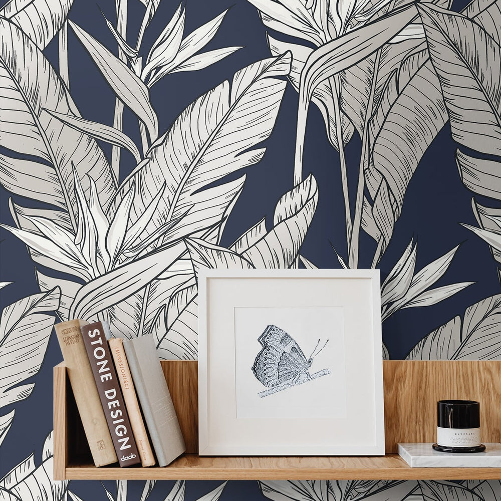 
                  
                    Birds of paradise peel and stick wallpaper accent SG11902 from Stacy Garcia Home
                  
                