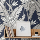 Birds of paradise peel and stick wallpaper accent SG11902 from Stacy Garcia Home