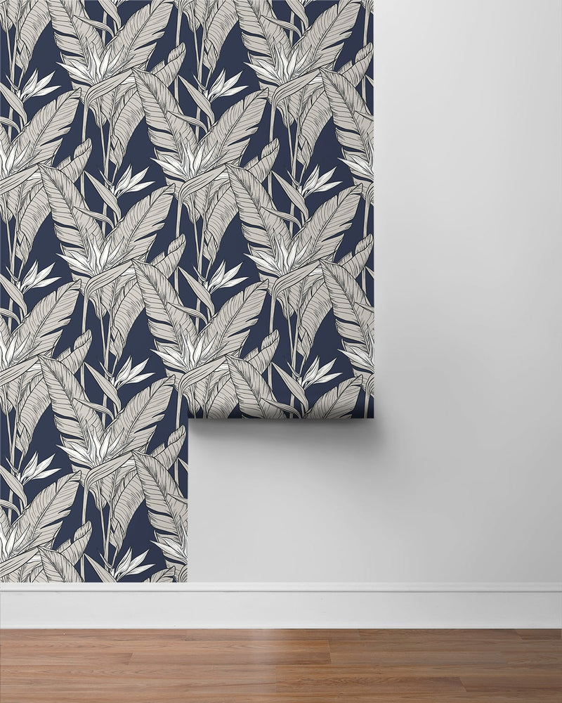 Birds of paradise peel and stick wallpaper roll SG11902 from Stacy Garcia Home