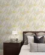 Birds of paradise peel and stick wallpaper bedroom SG11903 from Stacy Garcia Home