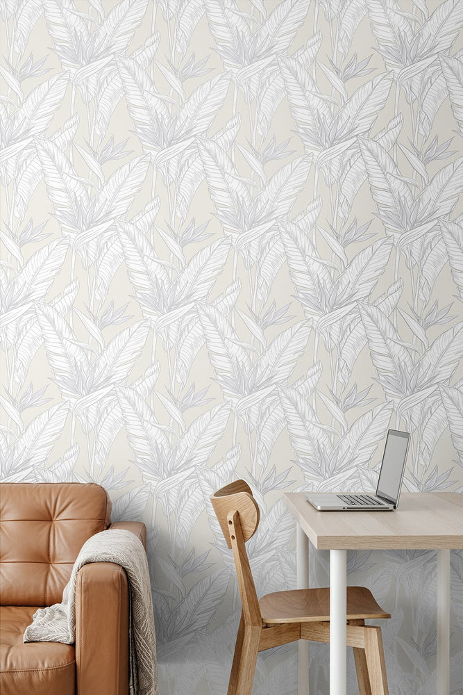 Birds of paradise peel and stick wallpaper decor SG11905 from Stacy Garcia Home