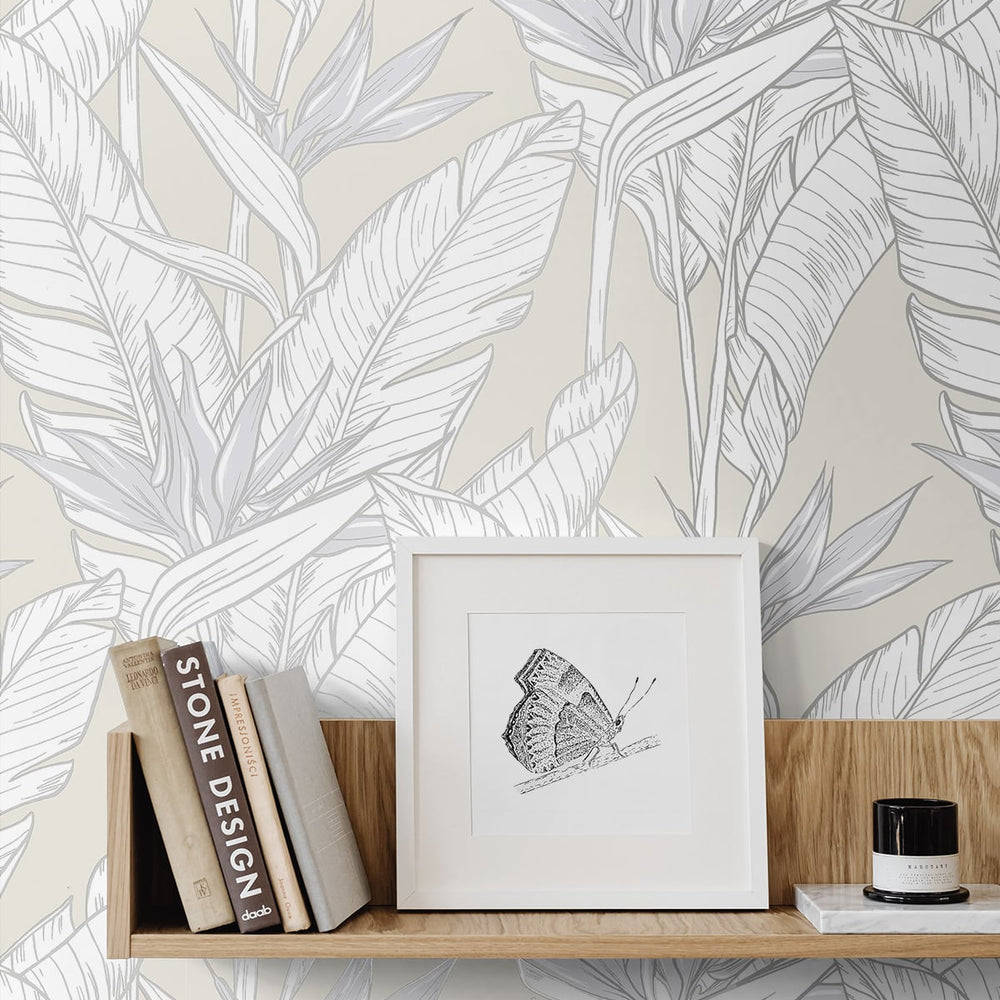 
                  
                    Birds of paradise peel and stick wallpaper accent SG11905 from Stacy Garcia Home
                  
                