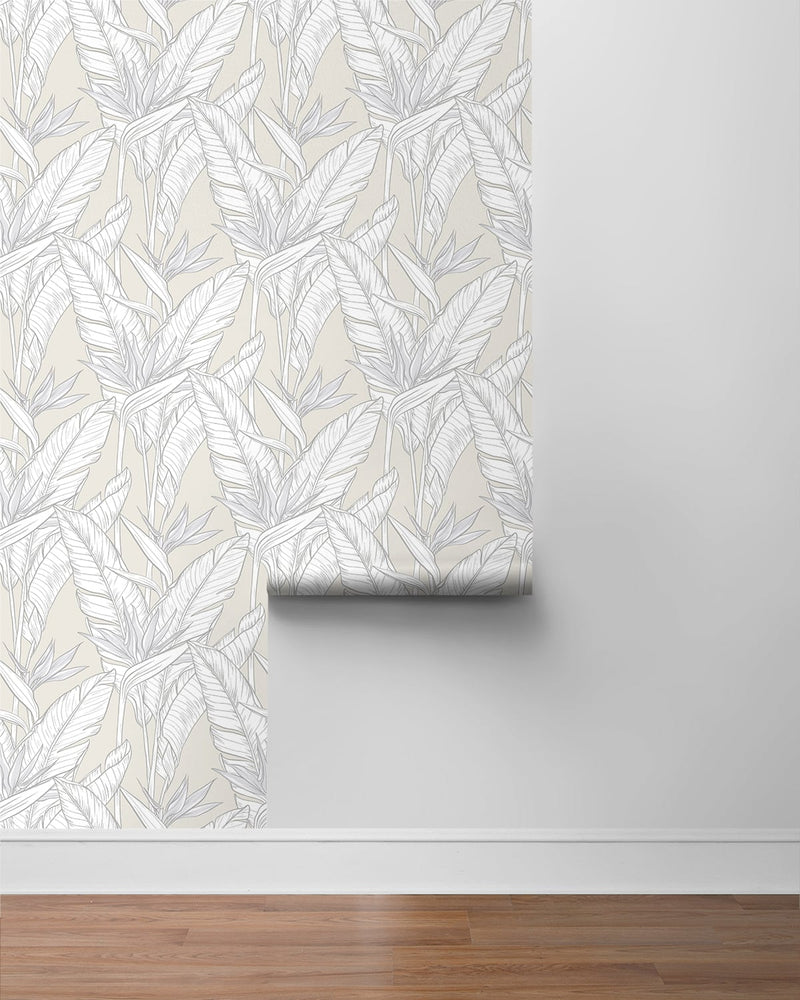 Birds of paradise peel and stick wallpaper roll SG11905 from Stacy Garcia Home