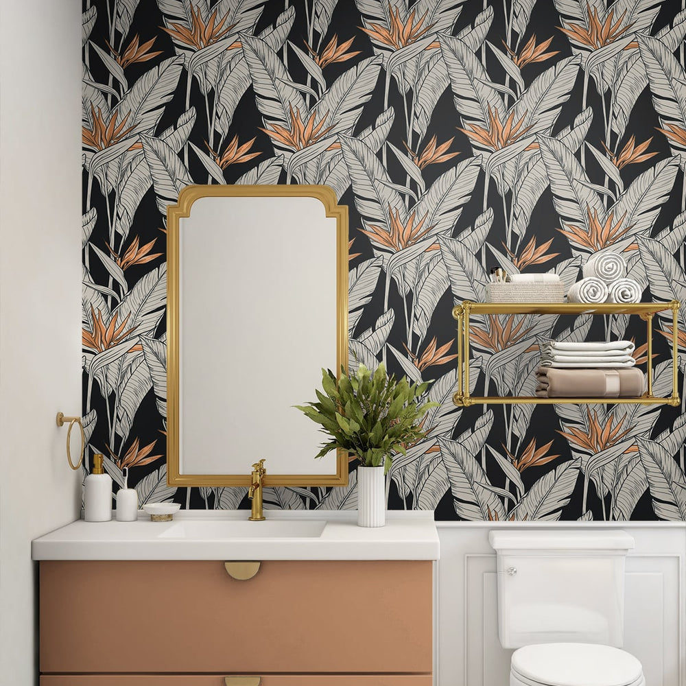 
                  
                    Birds of paradise peel and stick wallpaper bathroom SG11910 from Stacy Garcia Home
                  
                