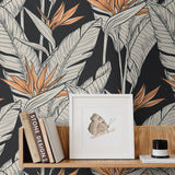 Birds of paradise peel and stick wallpaper accent SG11910 from Stacy Garcia Home