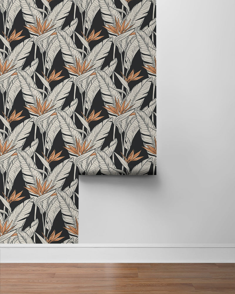 Birds of paradise peel and stick wallpaper roll SG11910 from Stacy Garcia Home