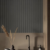 Faux wood peel and stick wallpaper Japandi kitchen SG12106 from Stacy Garcia Home