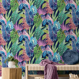 SG12202 Mariposa butterfly botanical peel and stick wallpaper accent from The Sojourn Collection by Stacy Garcia