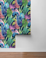 SG12202 Mariposa butterfly botanical peel and stick wallpaper roll from The Sojourn Collection by Stacy Garcia