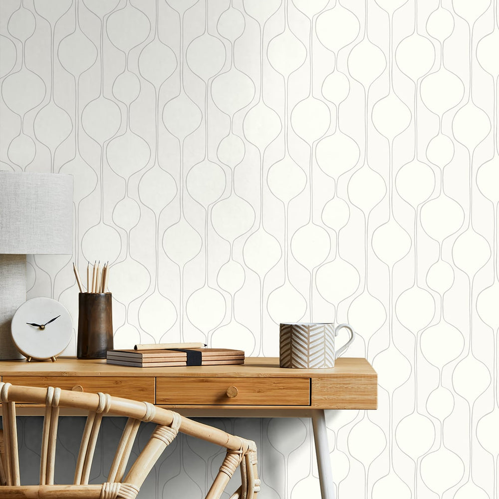
                  
                    Geometric wallpaper decor SL80108 minimalist from The Simple Life collection by Seabrook Designs
                  
                