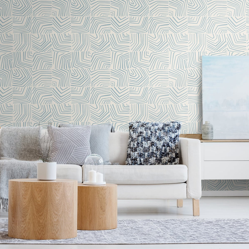 
                  
                    Geometric wallpaper living room SL80202 from The Simple Life collection by Seabrook Designs
                  
                