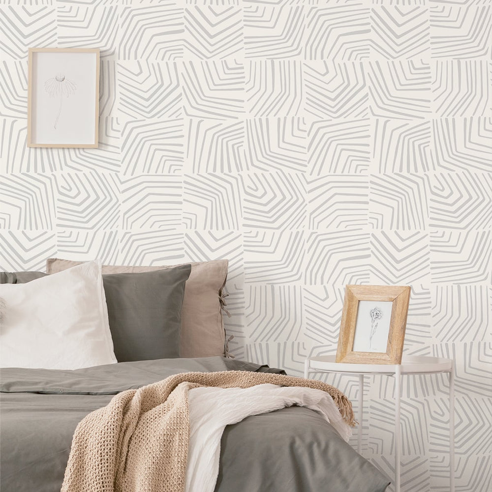 
                  
                    Geometric wallpaper bedroom SL80208 from The Simple Life collection by Seabrook Designs
                  
                