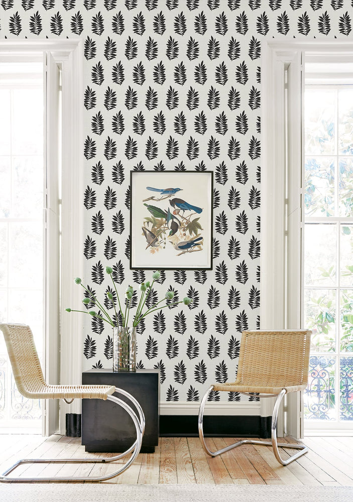 Botanical wallpaper entryway SL80300 from The Simple Life collection by Seabrook Designs