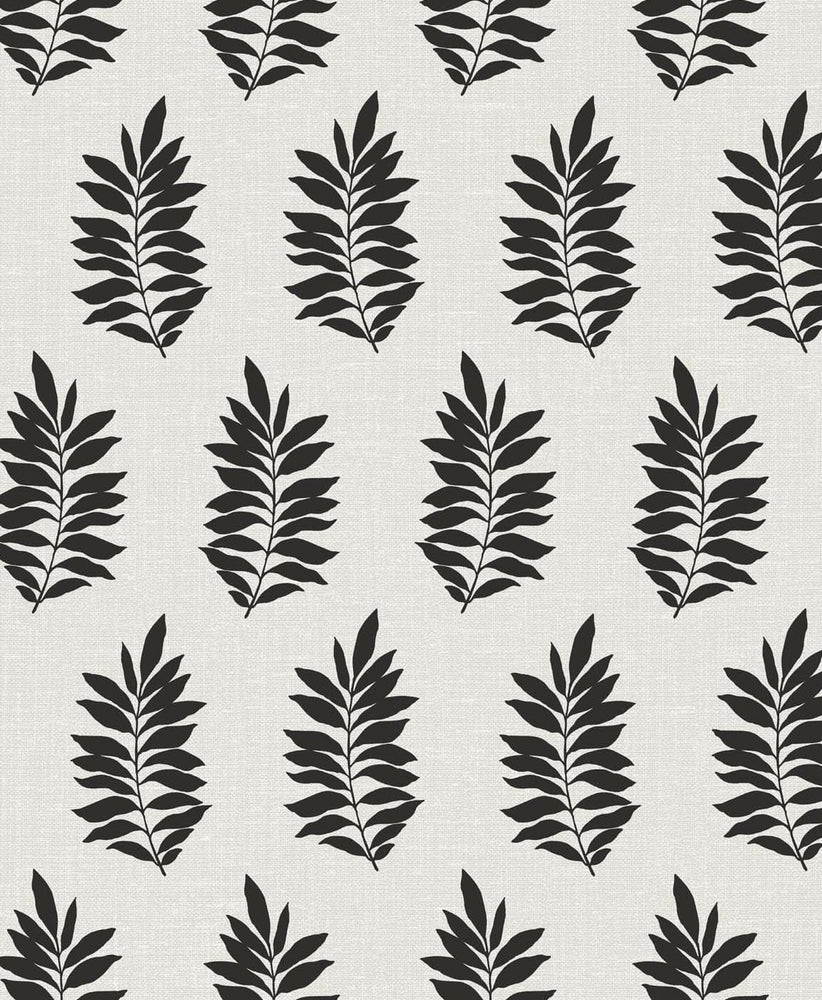 The Simple Life Pinnate Silhouette Botanical Wallpaper