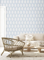 Botanical wallpaper living room SL80302 from The Simple Life collection by Seabrook Designs