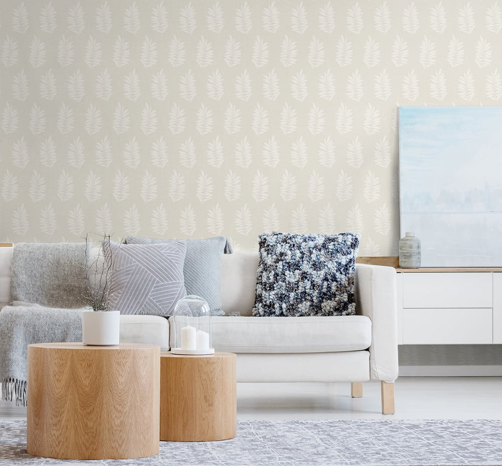 Botanical wallpaper living room SL80303 from The Simple Life collection by Seabrook Designs