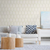 Botanical wallpaper living room SL80303 from The Simple Life collection by Seabrook Designs