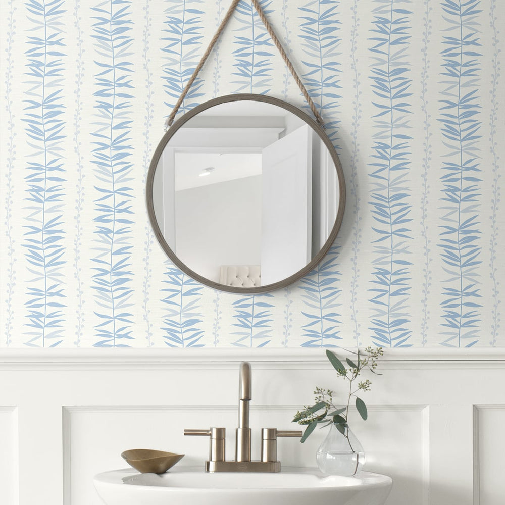 
                  
                    Leaf wallpaper bathroom SL80502 from The Simple Life collection by Seabrook Designs
                  
                