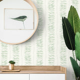 Leaf wallpaper decor SL80504 from The Simple Life collection by Seabrook Designs