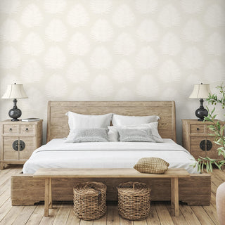 Palm wallpaper bedroom SL80700 from The Simple Life collection by Seabrook Designs