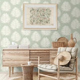 Palm wallpaper decor SL80704 from The Simple Life collection by Seabrook Designs