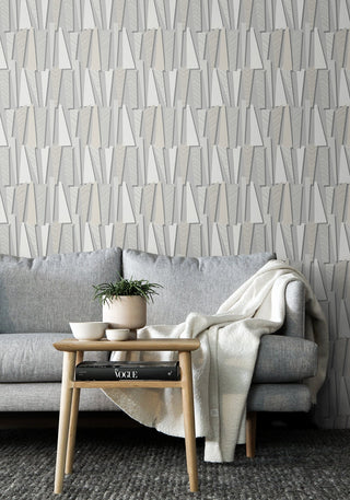 Geometric wallpaper decor SL80806 from The Simple Life collection by Seabrook Designs