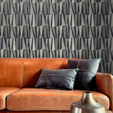 Geometric wallpaper decor SL80810 from The Simple Life collection by Seabrook Designs