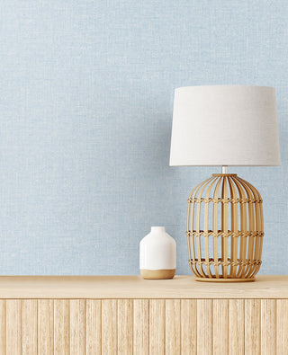 SL81102 faux linen wallpaper decor from The Simple Life collection by Seabrook Designs