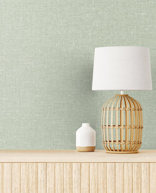SL81104 faux linen wallpaper decor from The Simple Life collection by Seabrook Designs