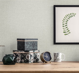 SL81106 faux linen wallpaper decor from The Simple Life collection by Seabrook Designs
