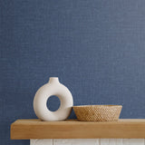 SL81142 faux linen wallpaper decor from The Simple Life collection by Seabrook Designs