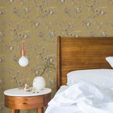 SD50906VS Chesterton vintage chinoiserie wallpaper bedroom from Say Decor